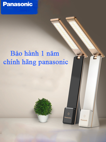 Đèn học để bàn Panasonic tích điện, nút cảm ứng bảo vệ mắt với ba chế độ sáng (có thể dùng được tối đa 18 tiếng) (loại đèn dài)