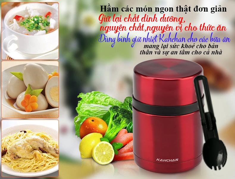 Bình giữ nhiệt Kahchan XFJ5-50 (Đỏ)