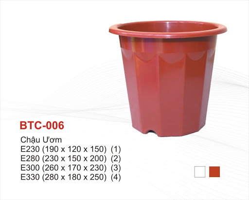 Set 5 chậu nhựa trồng cây E230, E280 - Chậu ươm