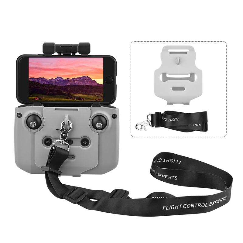 Coolmanloveit Remote Control Buckle Bracket w/ Adjustable Lanyard Holder Strap For Mavic Air 2
