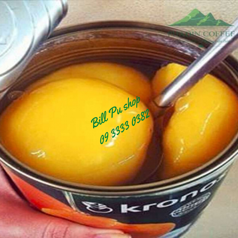 Đào ngâm KRONOS lon lớn 820g - Nhập khẩu [Date 2022]