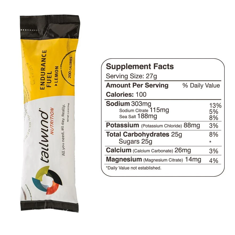 Thực Phẩm Bổ Sung TailWind Endurance Fuel Lemon 2 serving (1 Gói)