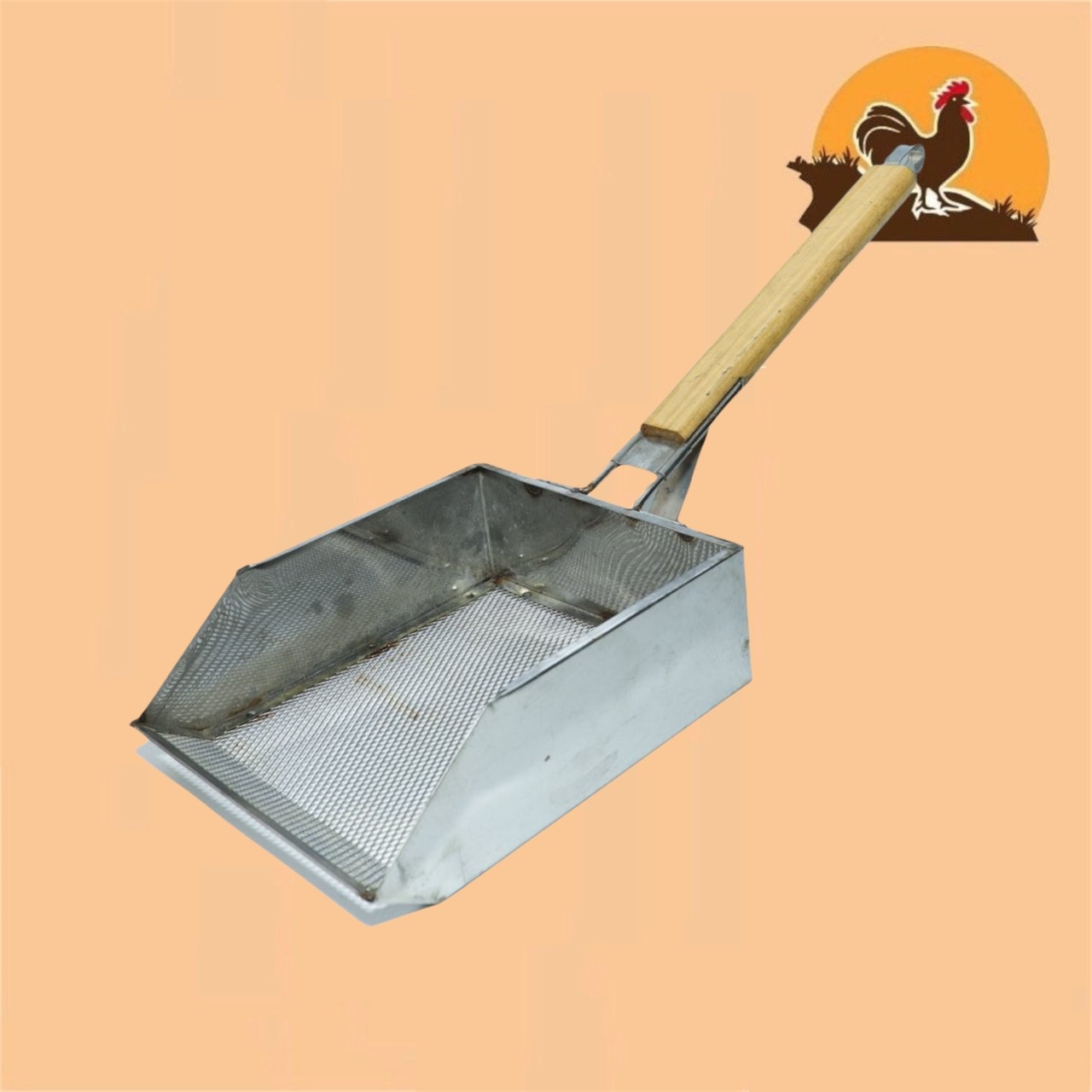 SÀN PHÂN cán gỗ cho gà đá kích thước 20 x 25 cm