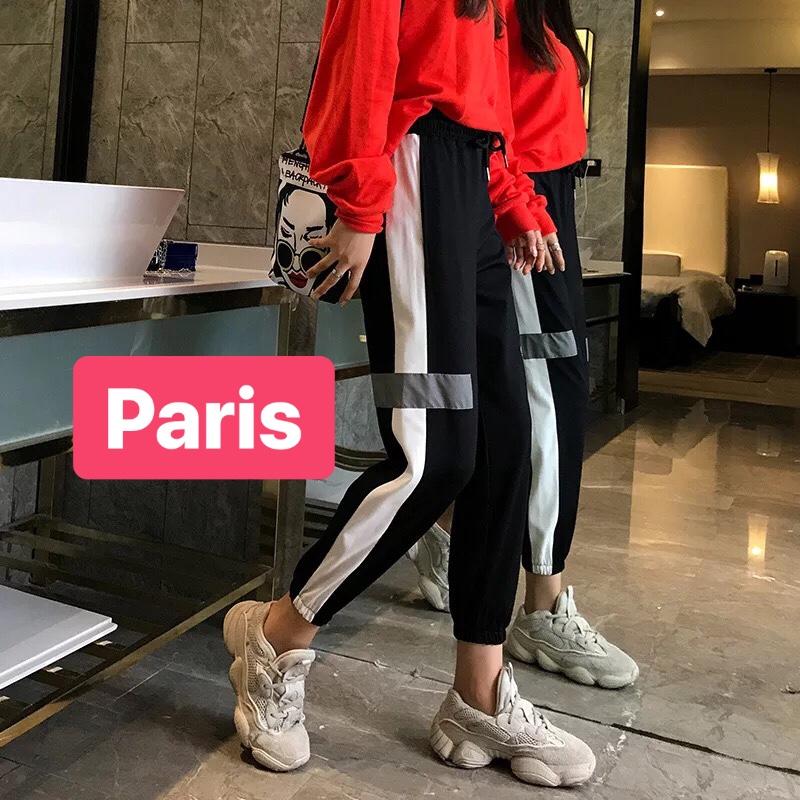 QUẦN JOGGER NỮ THỂ THAO PHÁT QUANG  CHẤT NỈ DÀY DA CÁ THOÁNG MÁT CAO CẤP - PARIS FASHION