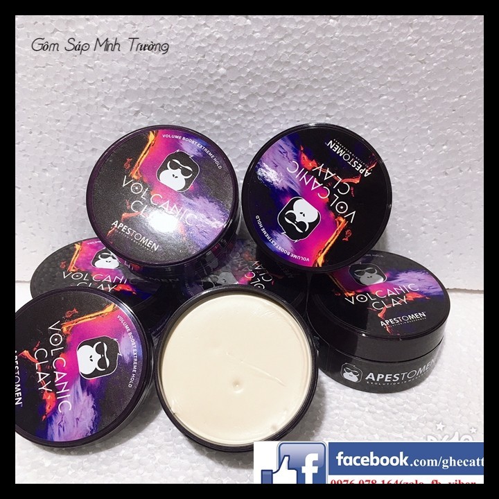 Combo Gôm Sịt Tóc Silhouette+Sáp Vuốt Tóc Volcanic Clay Đen (Tặng Kèm Lược)