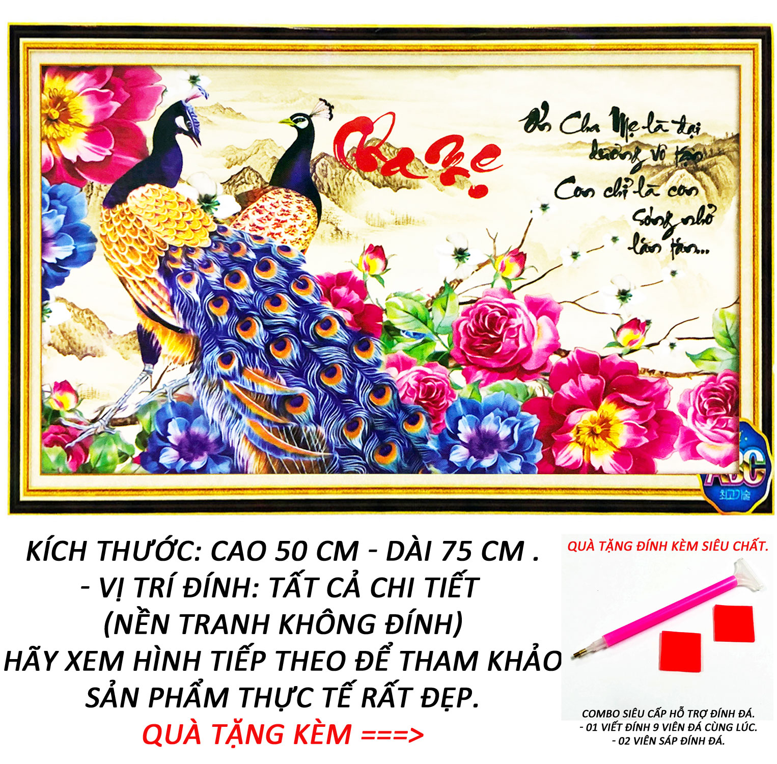 Tranh đính đá 5d mã đáo thành công 12 - tranh minh hiền
