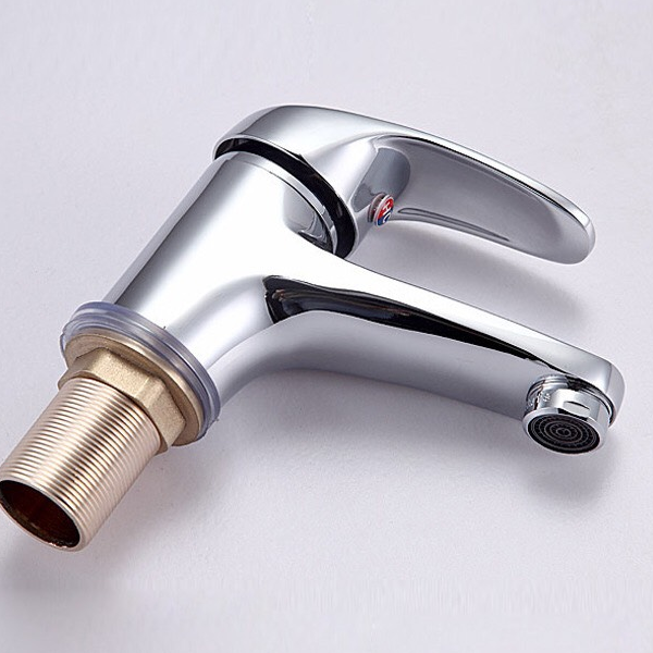 [HCM]Vòi Rửa Mặt Lavabo Nóng Lạnh INOX 304 mờ Cao Cấp LN308 và 2 dây nóng lạnh LA
