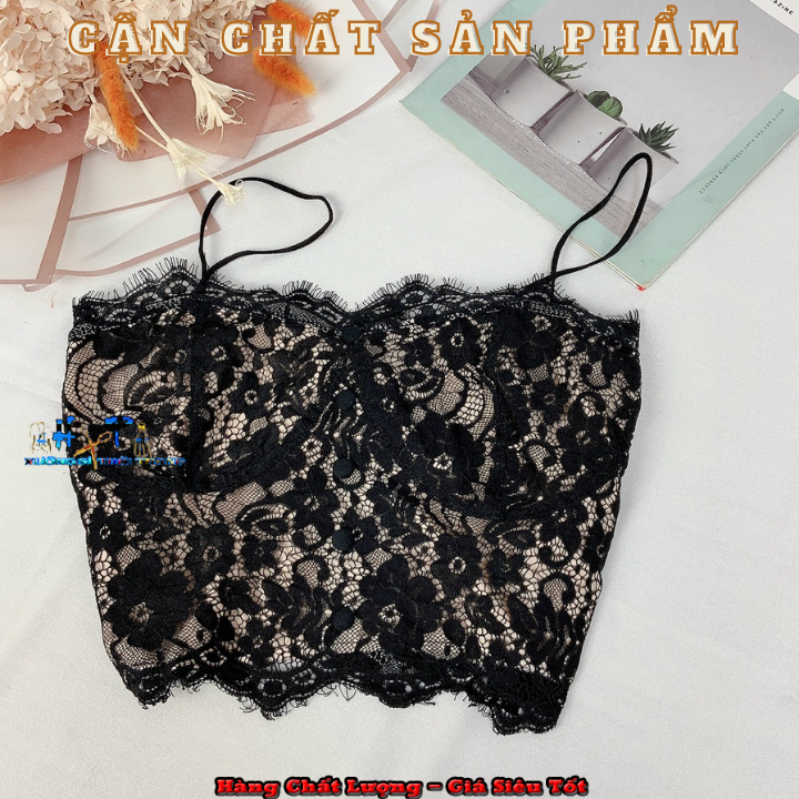 [HCM]áo hai dây ren không có mút ngực A17