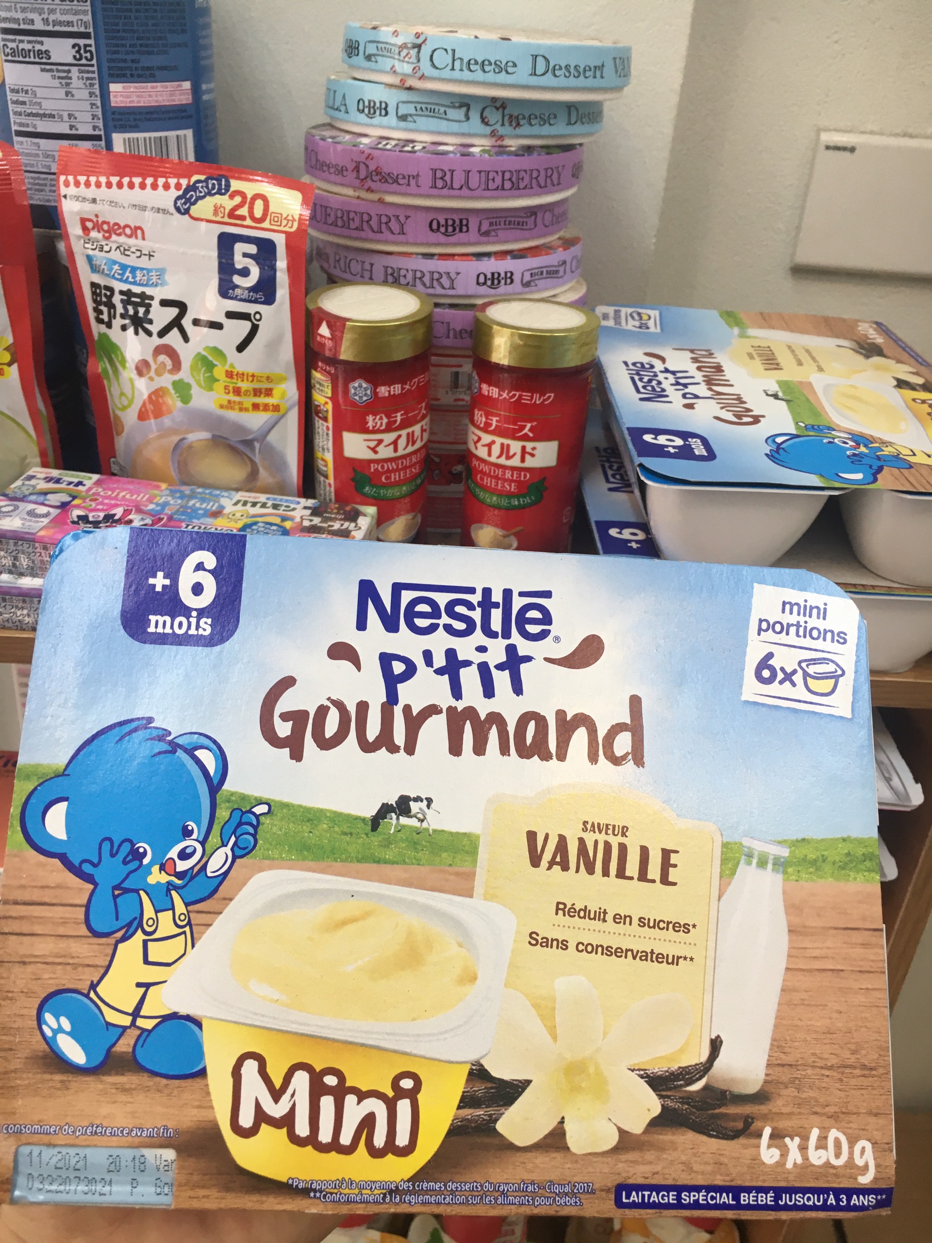 Váng sữa Nestle hàng Pháp 6x60gr