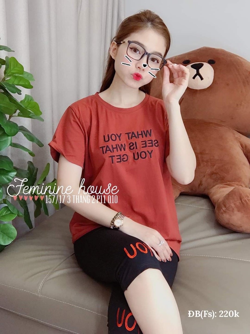 bộ đồ lửng chất coton mặc mát