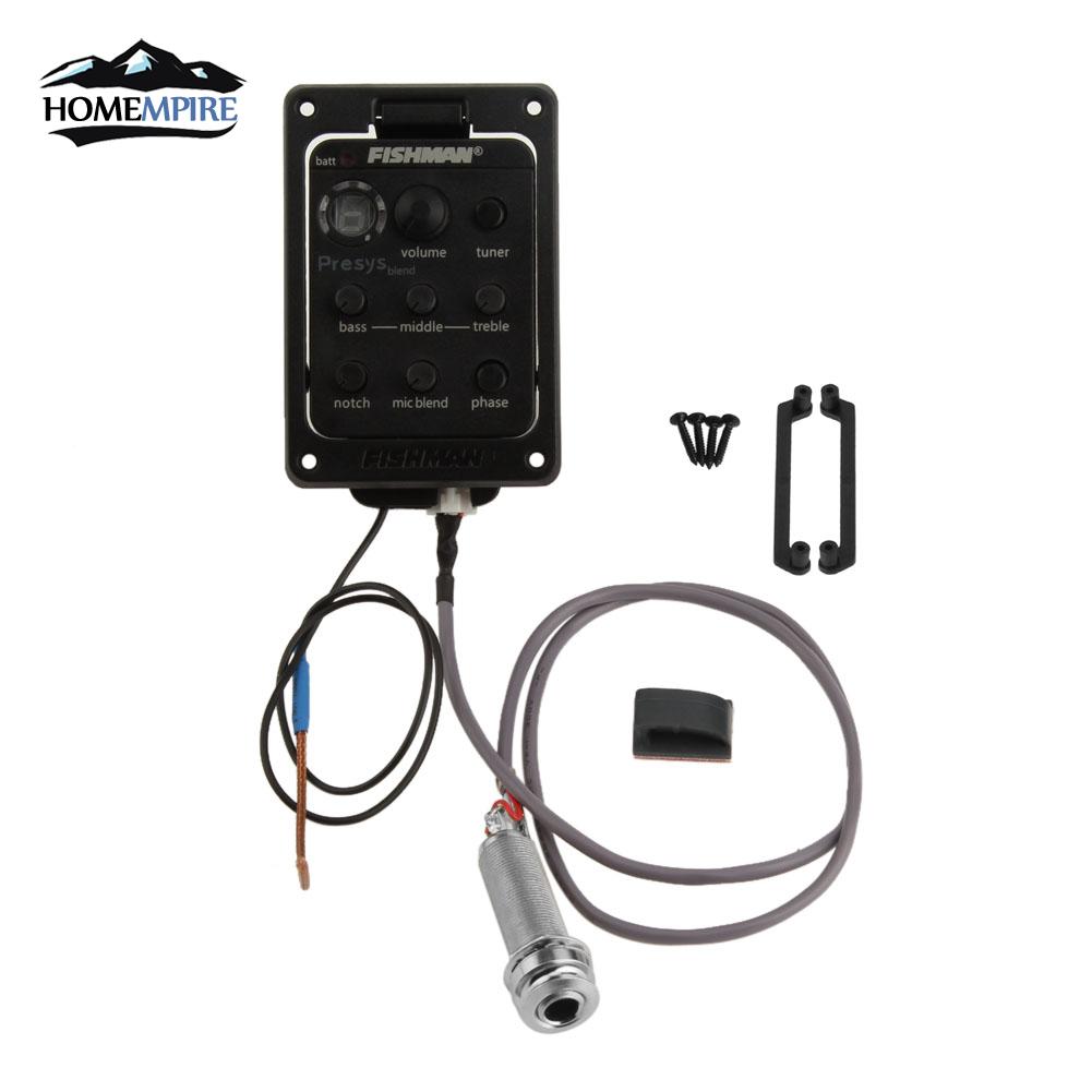 Hompire Fishman 301 4-band EQ equalizer đánh bại ban pick-up acoustic guitar preamp piezo pickup guitar tuner với microphone409