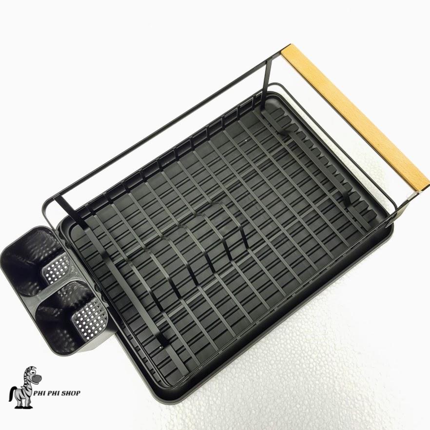 Kệ úp chén dĩa Lock&Lock bằng sắt sơn tĩnh điện LWR138BLK