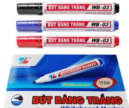 Bút long viết bảng trắng bôi được Thiên Long-TL - Màu Xanh