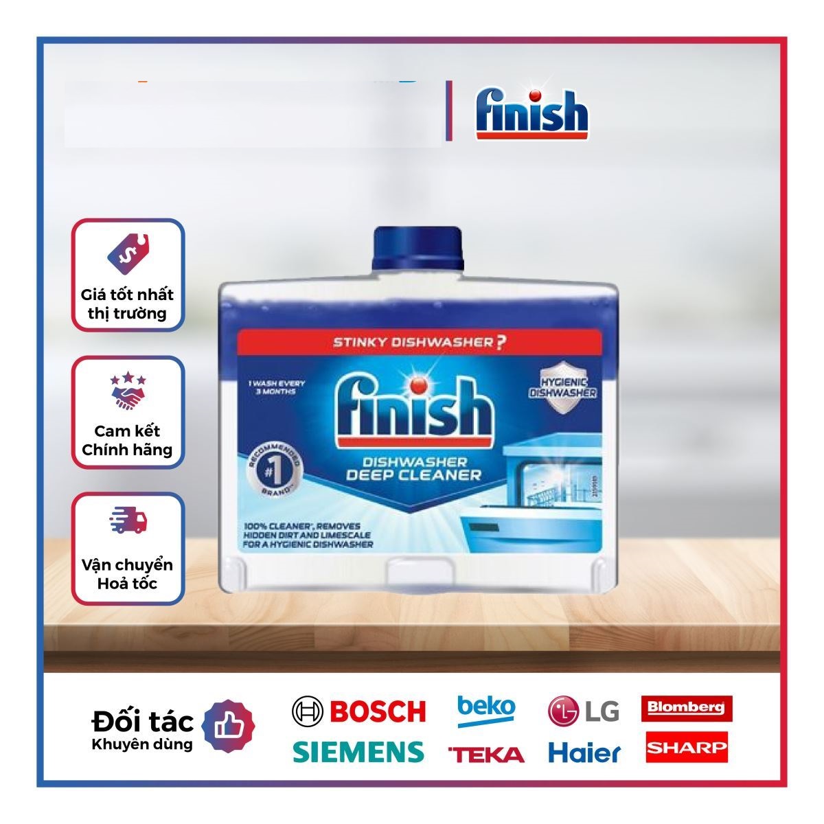 Dung dịch bảo trì -vệ sinh máy rửa chén bát  hàng Đức  ( chai 250 ml )