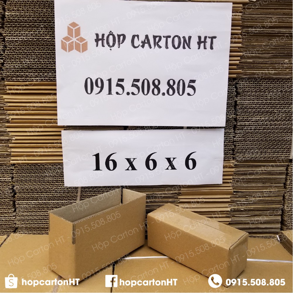16x6x6 Hộp carton đóng hàng