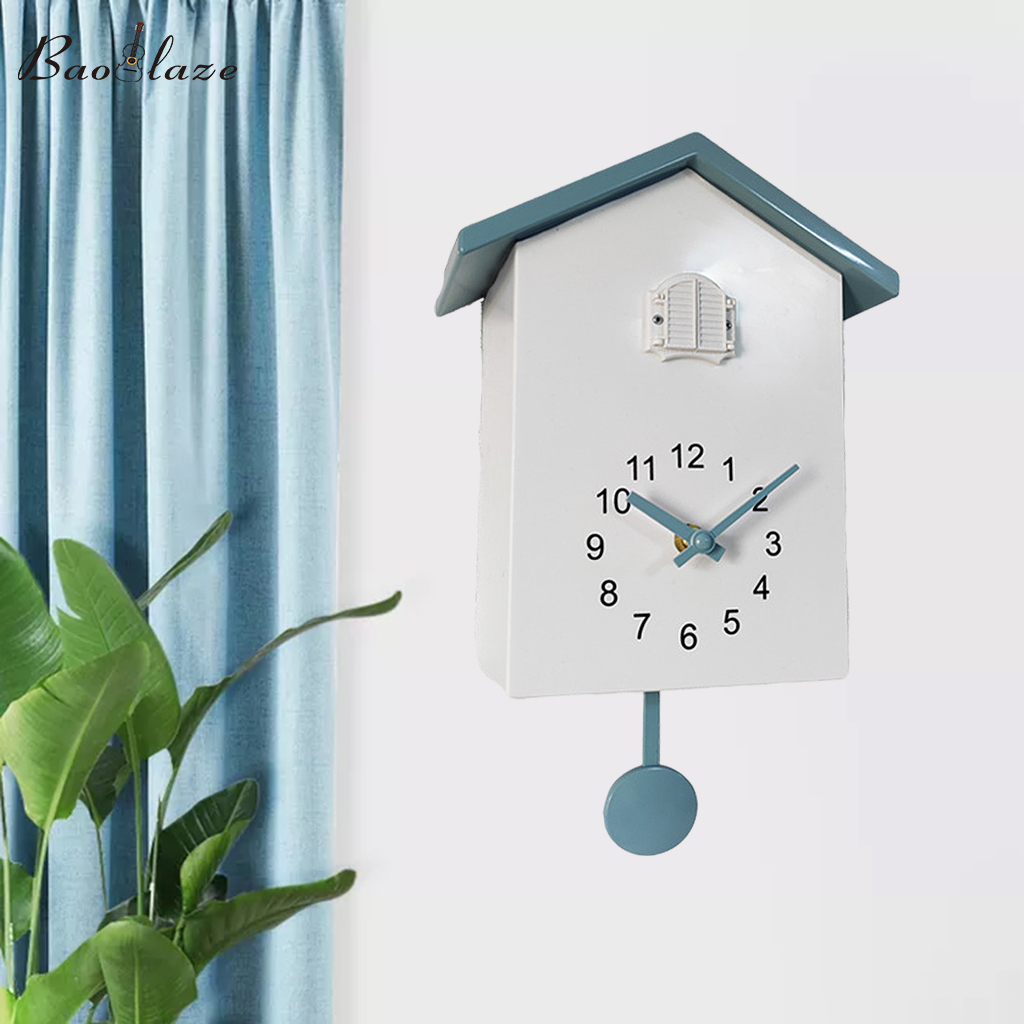 Baoblaze Cuckoo Wall Clock Children's Room Pendulum Clock Watch Wall Decor