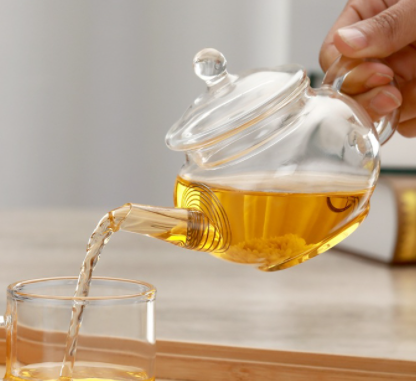 [HCM]Ấm Pha Trà Thuỷ Tinh Chịu Nhiệt kèm Lõi Lọc Lò Xo 260 ML