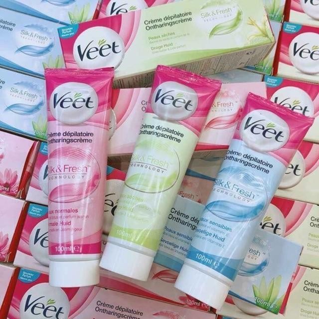 Kem tẩy lông Veet Silk & Fresh 100ml