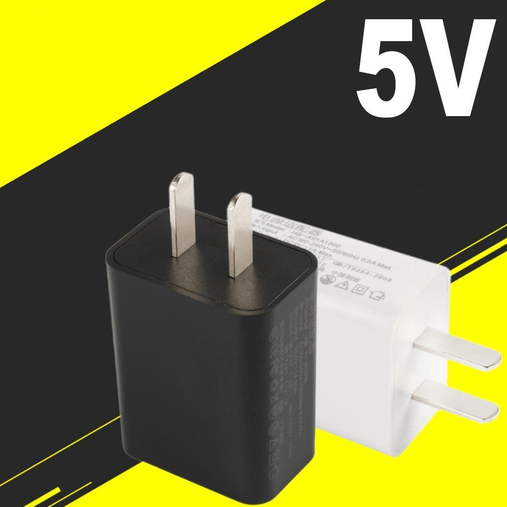 Nguồn Adapter DC 5V/1A-2A, Loại 1 cổng Micro USB (Màu Đen - Trắng) - M9