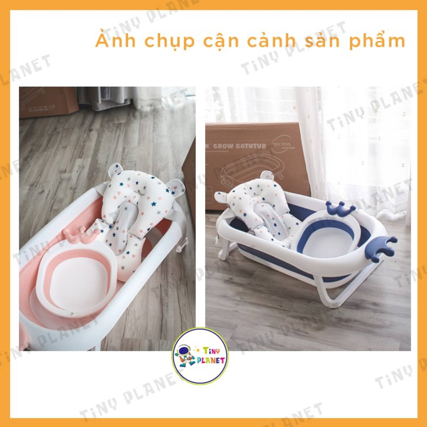 Chậu gập gọn Tiny Tots hình vương miện cho bé