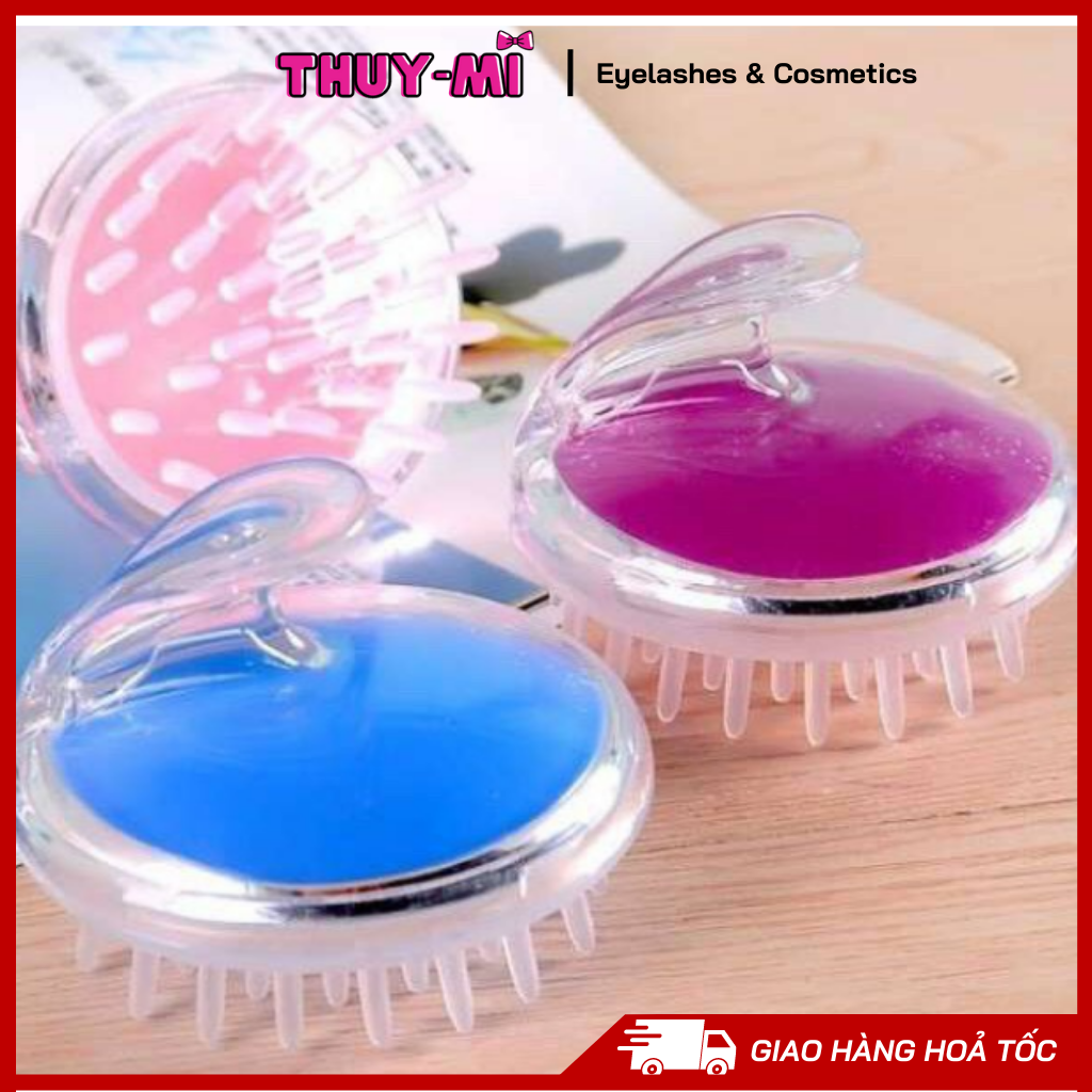 Lược Gội Đầu Massage Silicon