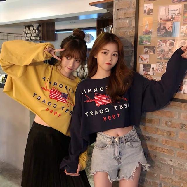 Áo croptop cờ mỹ 1996 HSU0819