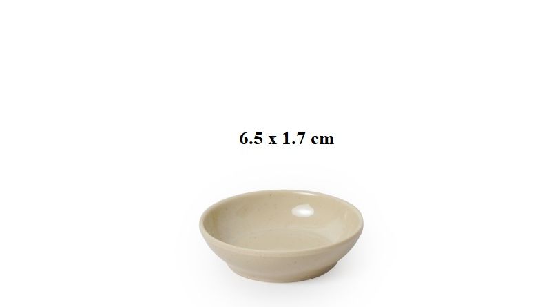 Chén đựng nước chấm tròn nhựa Melamine màu Nâu