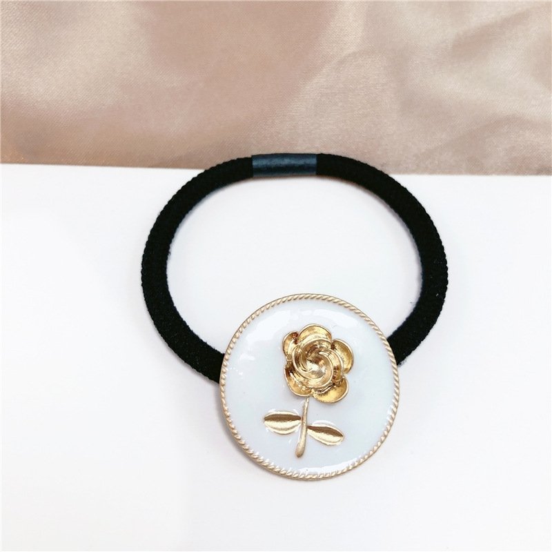 CỘT TÓC HOA HỒNG MẠ VÀNG