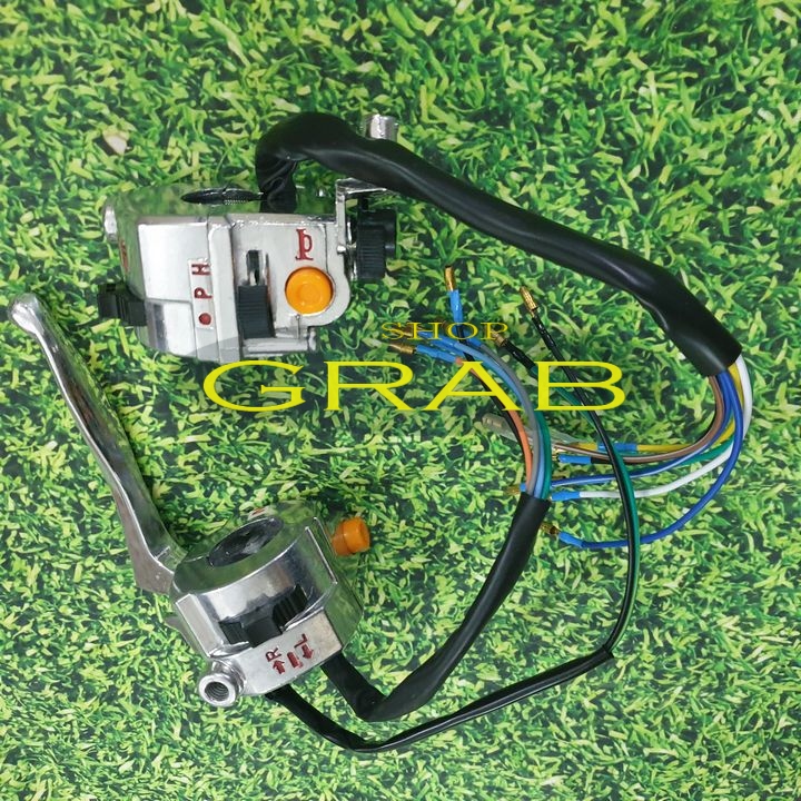 Bộ cùm công tắc xe CUB 82 ( 2 bên ) loại có đề