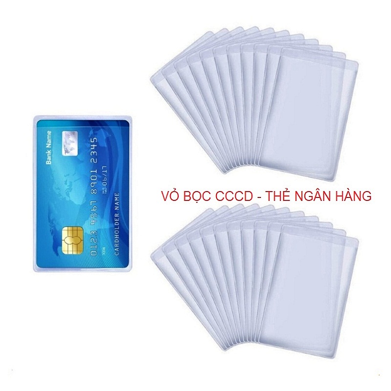 [ Freeship + Quà Tặng] Comco 10 Túi Vỏ  Bọc Thẻ Căn Cước Công Dân, Bằng Lái Xe, Thẻ Ngân Hàng, Thẻ Sinh Viên, Thẻ Nhân Viên Litano
