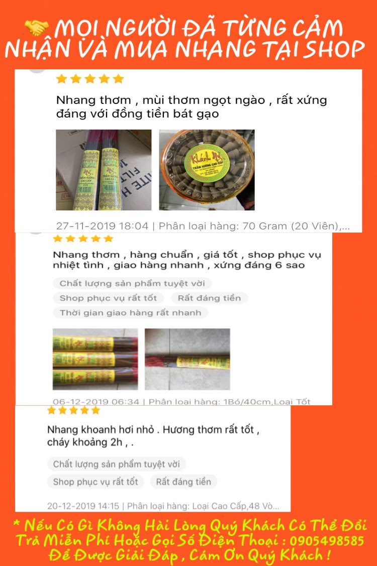 Nhang Nụ Trầm Hương Cao Cấp