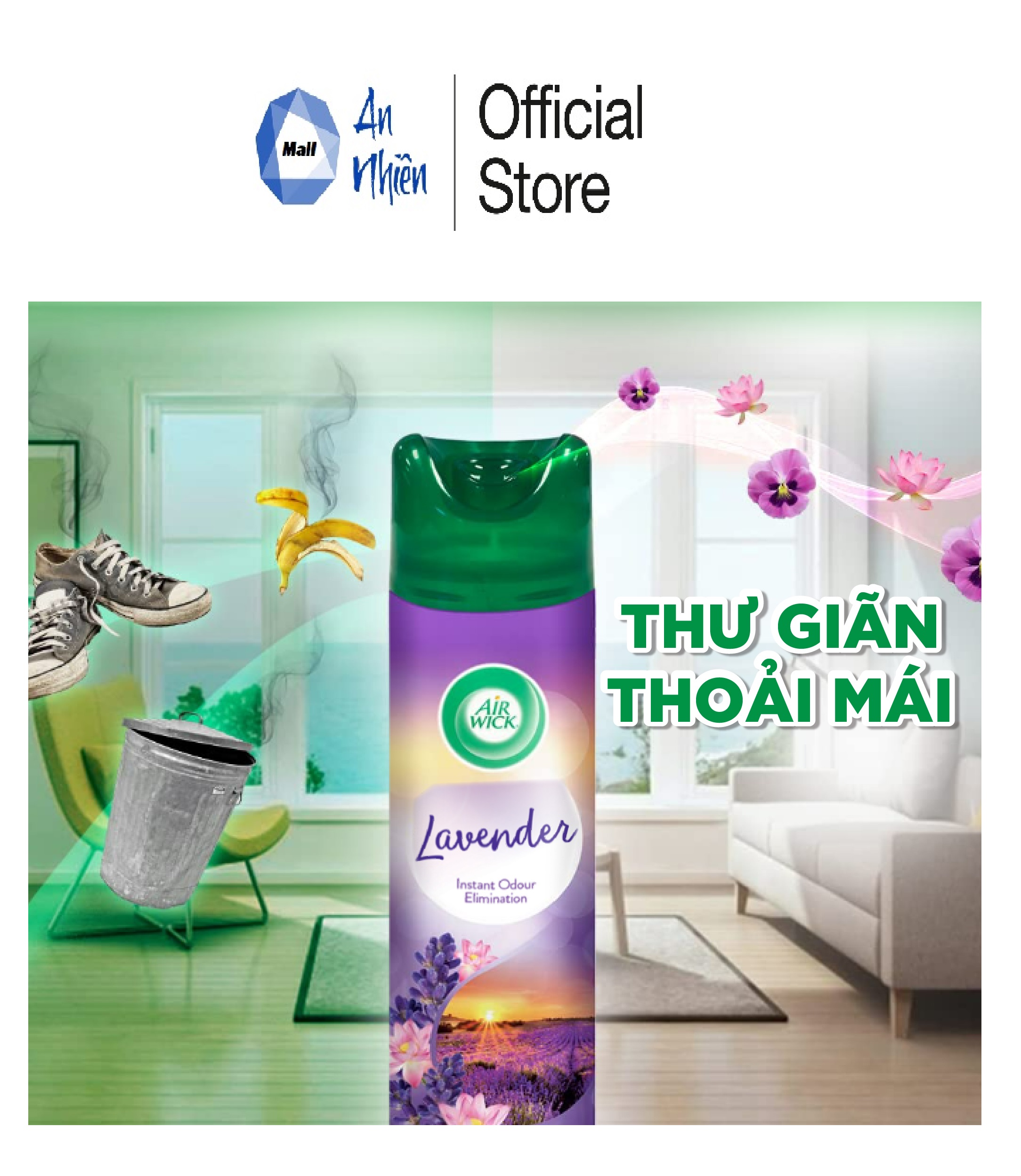 Xịt Phòng Nước Hoa Lavender Spray Perfume 300ml - Mẫu mới