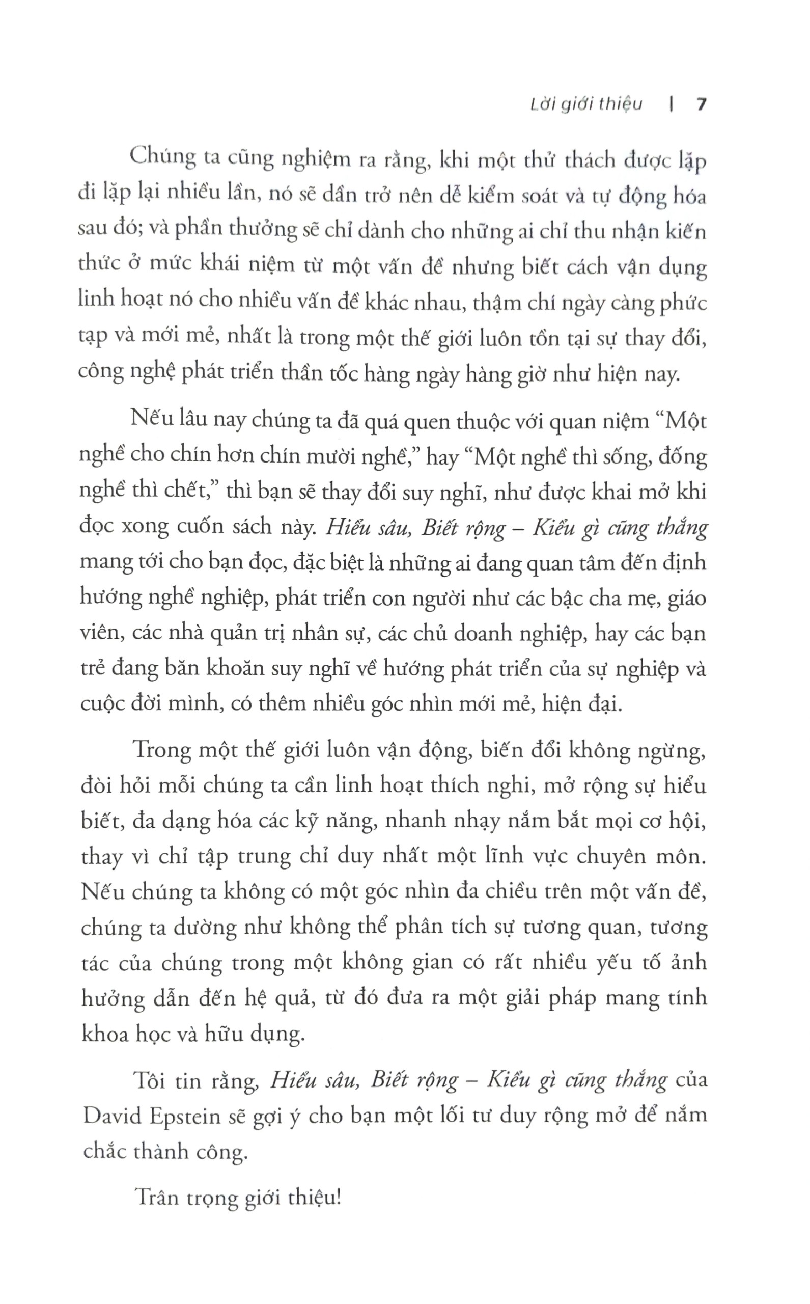 Sách - Range - Hiểu Sâu, Biết Rộng Kiểu Gì Cũng Thắng
