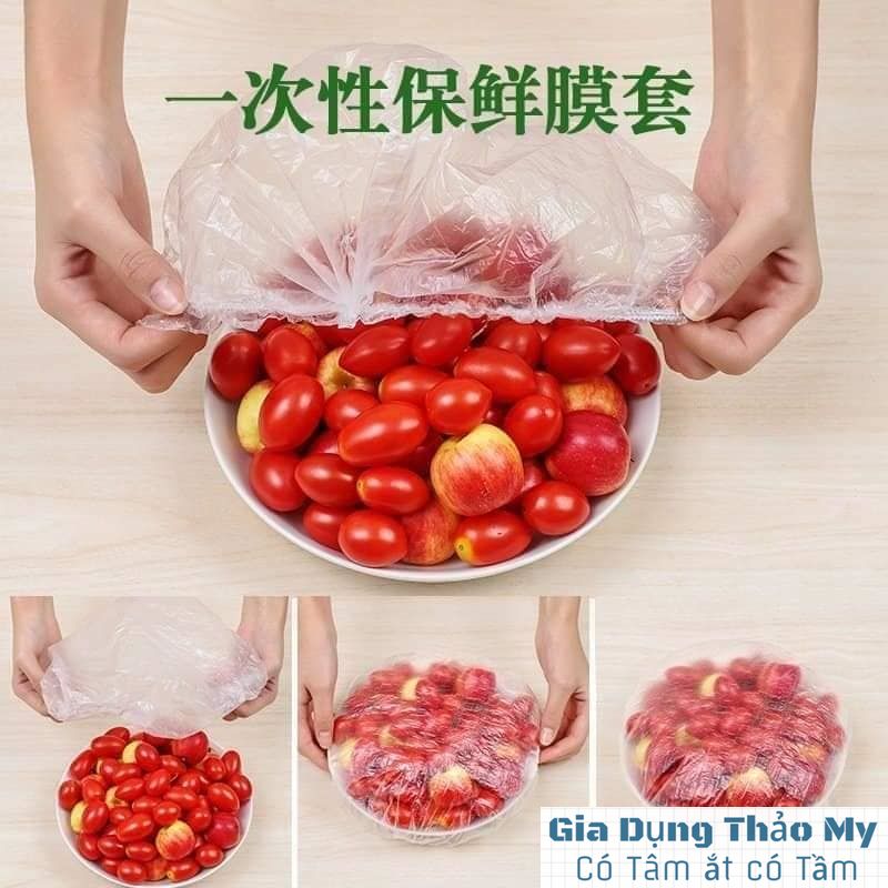 [Đồng Giá 49K ]Màng bọc thực phẩm, hoa quả (Túi 100 chiếc) - 2 Túi