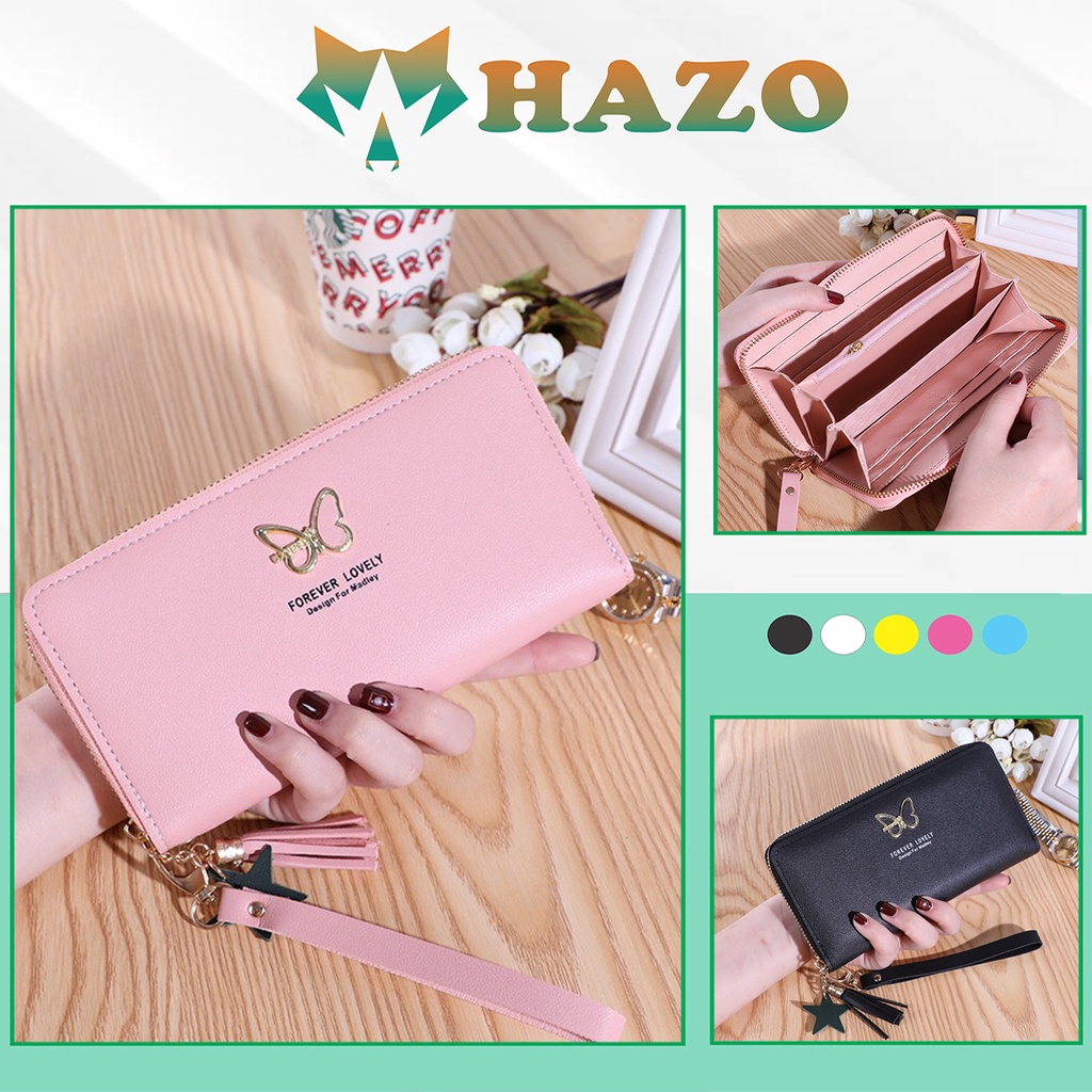 [Hcm]Ví Dài Đựng Thẻ Forever Young Hình Bướm Dễ Thương V340