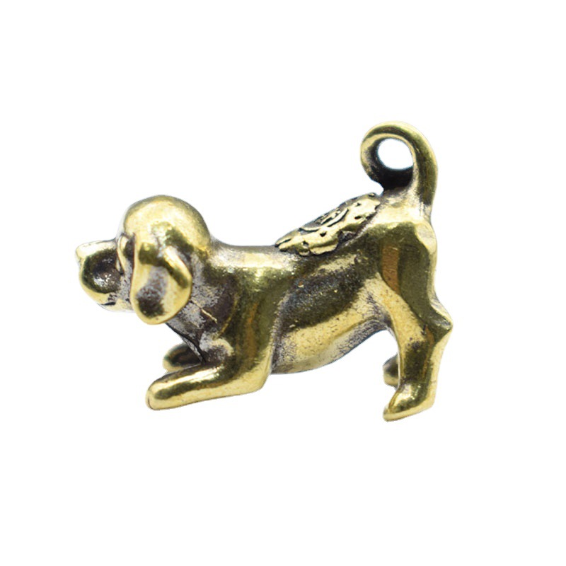 Tượng Phong Thủy Hình Cún Con (Kích Thước: 3.0cm x 2.2cm)