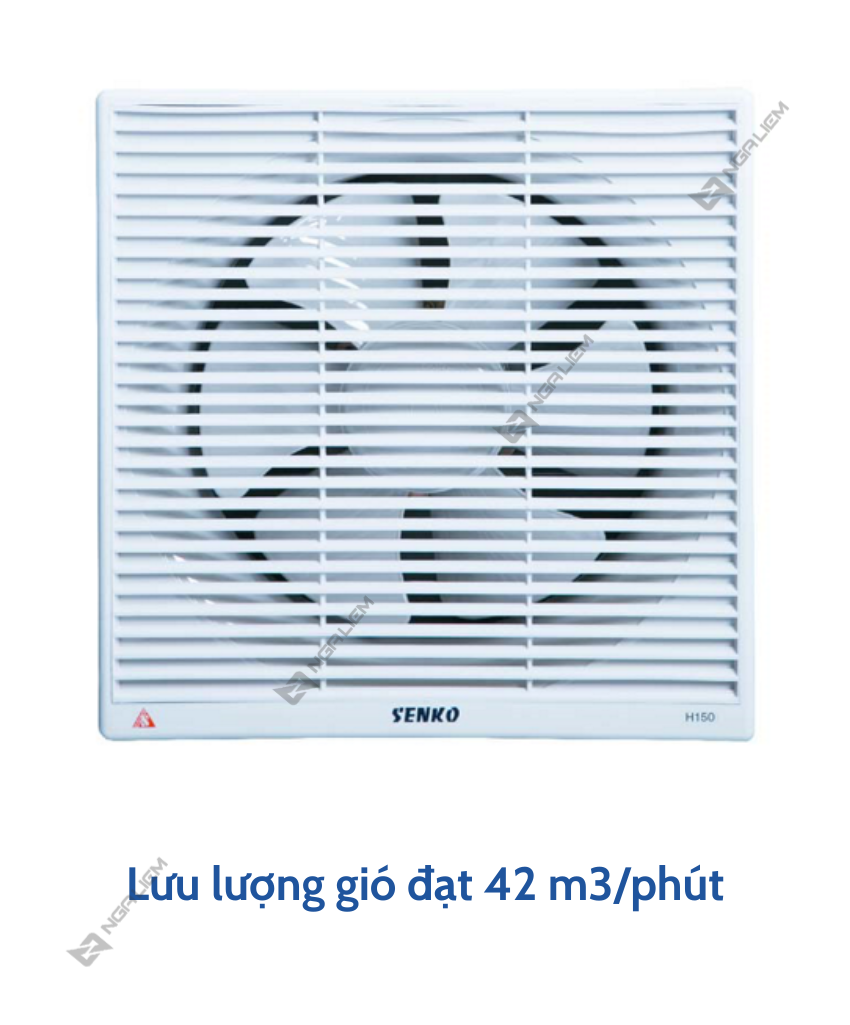 Quạt Hút Tường Thông Gió Senko (H150) [Hàng chính hãng]
