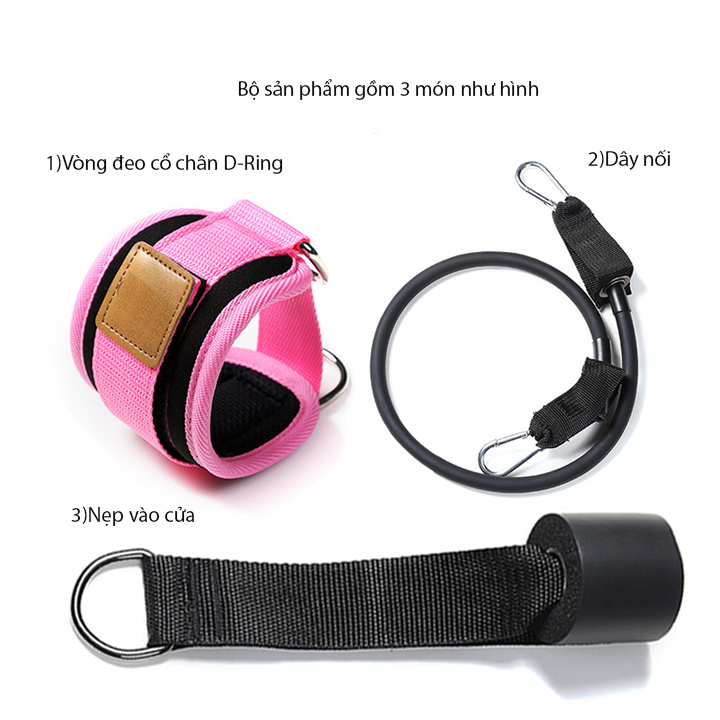 Combo 3 món tập kickback mông chân tại nhà D3