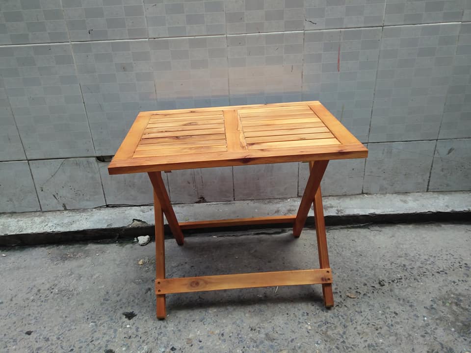 BÀN CAFE GẤP GỌN GỖ TỰ NHIÊN