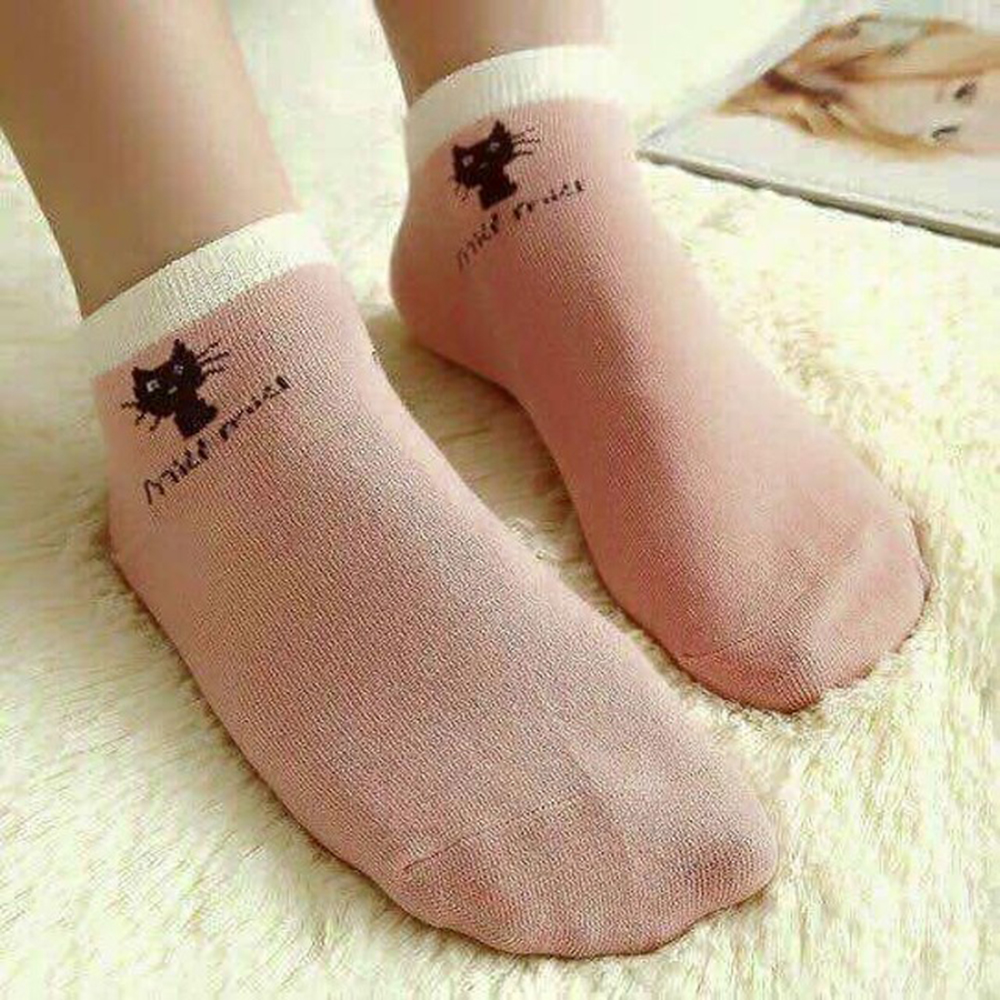 combo 5 đôi Tất mèo miu miu cổ ngắn