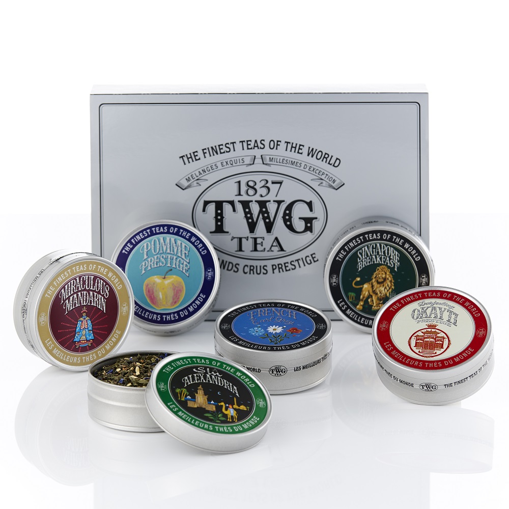 Trà TWG Tea - World Voyage New Year's Tea Set (6 Carviar x 50g) | Set Trà