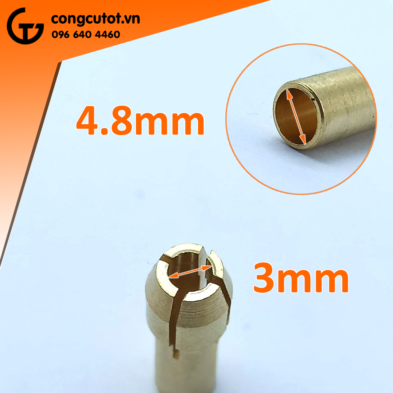 Đầu kẹp mũi khoan mini chuôi 4.8mm