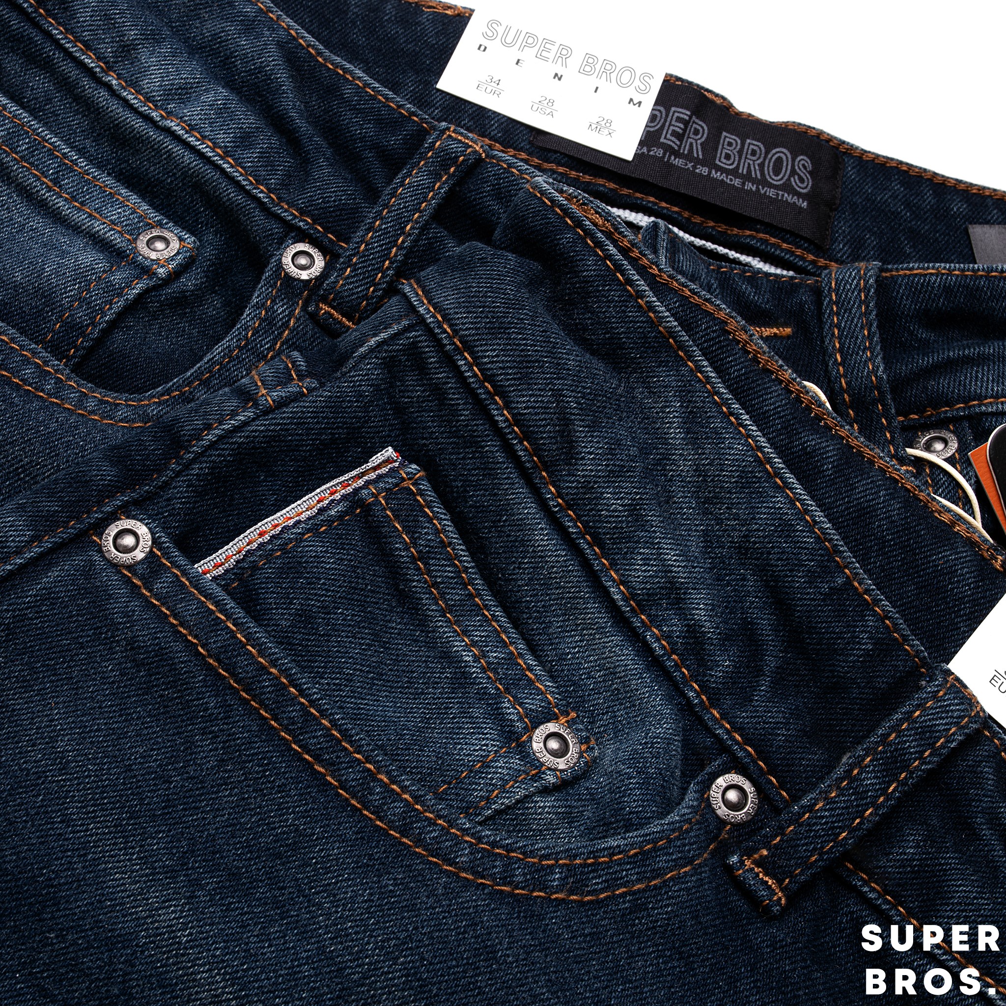 JEAN SUPER BROS DARK BLUE SB003