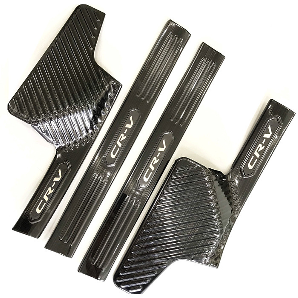 Ốp bậc cửa trong Honda CRV 2018 2019 2020 2021 2022 Mẫu Titan Giúp Trang Trí Chống Xước Xe Hiệu Quả, Có Sẵn Keo 2 Mặt Siêu Dính, Lắp Đặt Dễ Dàng Tại Nhà