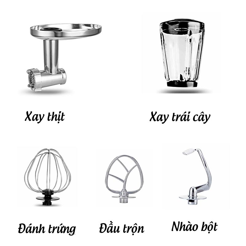 Accessories for dough mixer, egg whisk, food mixer, multi-purpose kitchen baking mixer