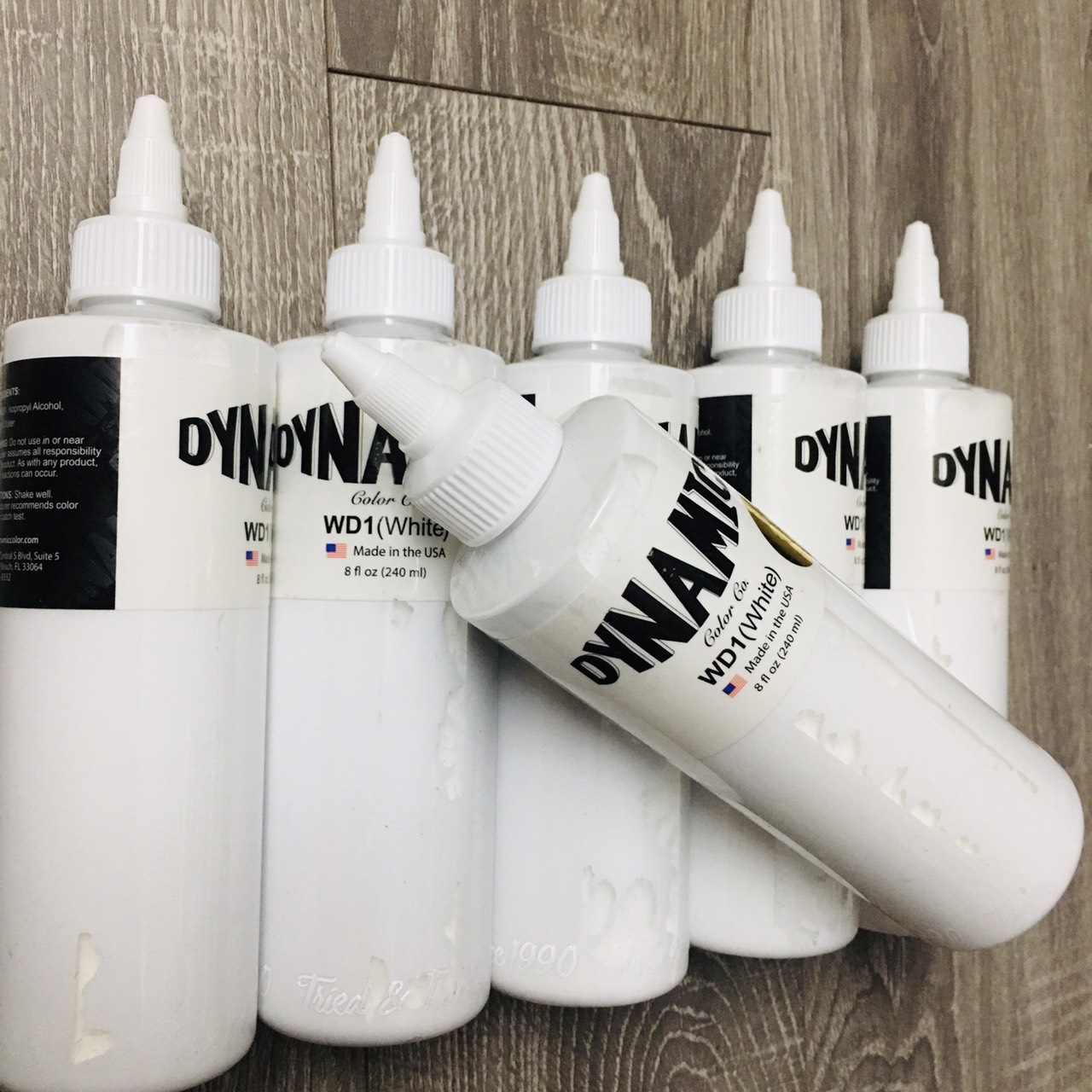 Mực trắng Dynamic WHITE - WD1 chai 8oz