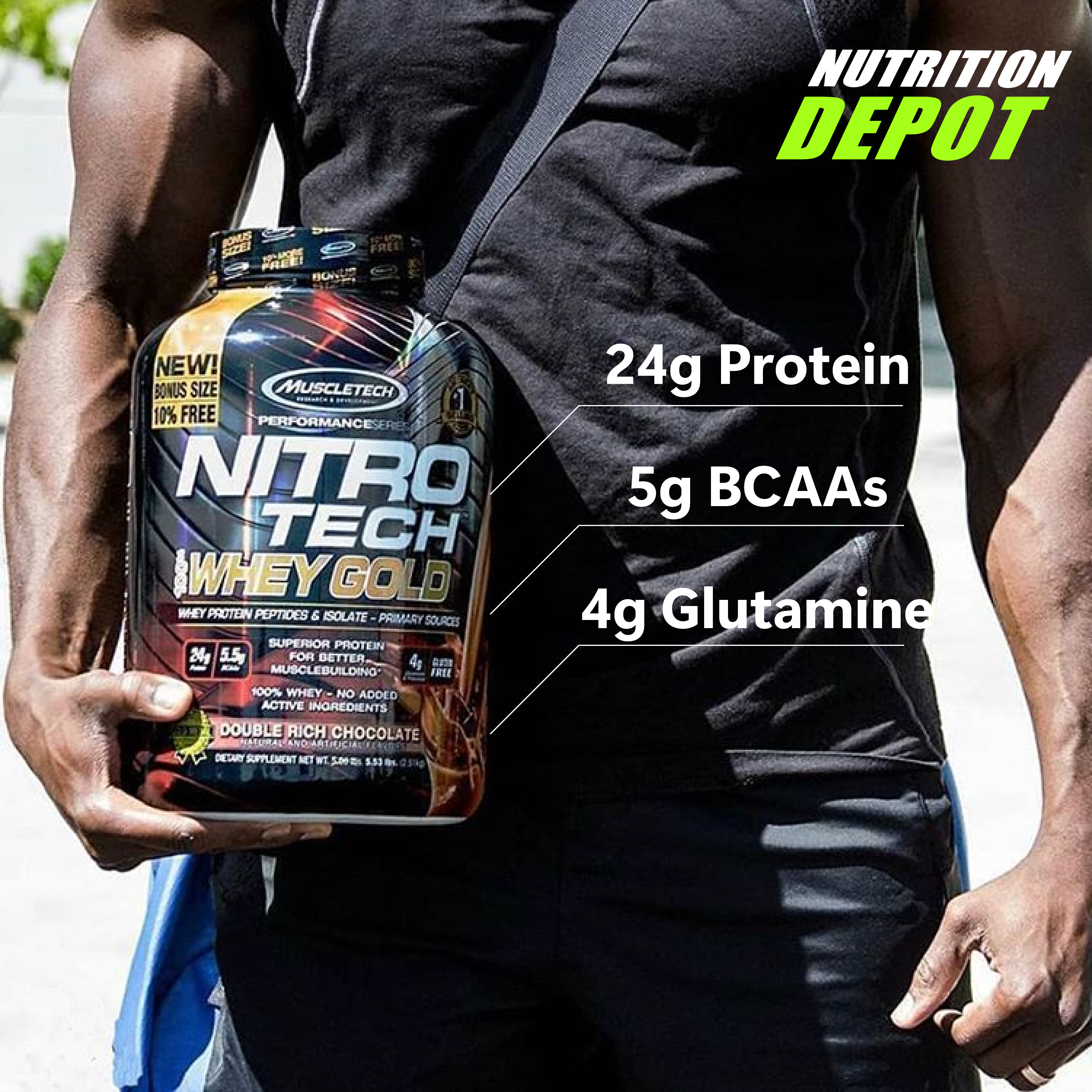 Sữa tăng cơ Nitrotech Muscletech 4lbs (40 lần dùng) 1.8kg