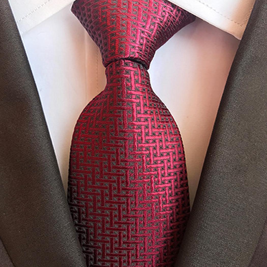 20 Styles Men's tie Stripe Plaid Polyester Silk 1200 Ultra High Density Knitting Classic 8CM Wide  Jacquard Woven Necktie Gentleman Suit Accessories For Business Party Wedding