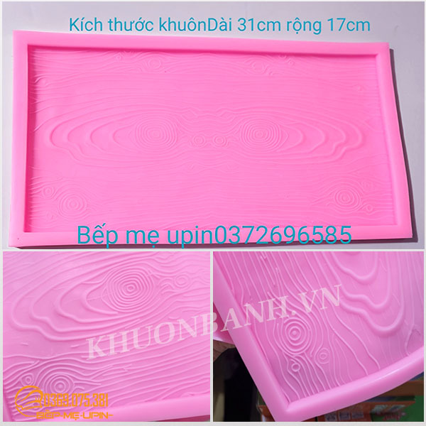 Khuôn silicon ốp viền vân gỗ