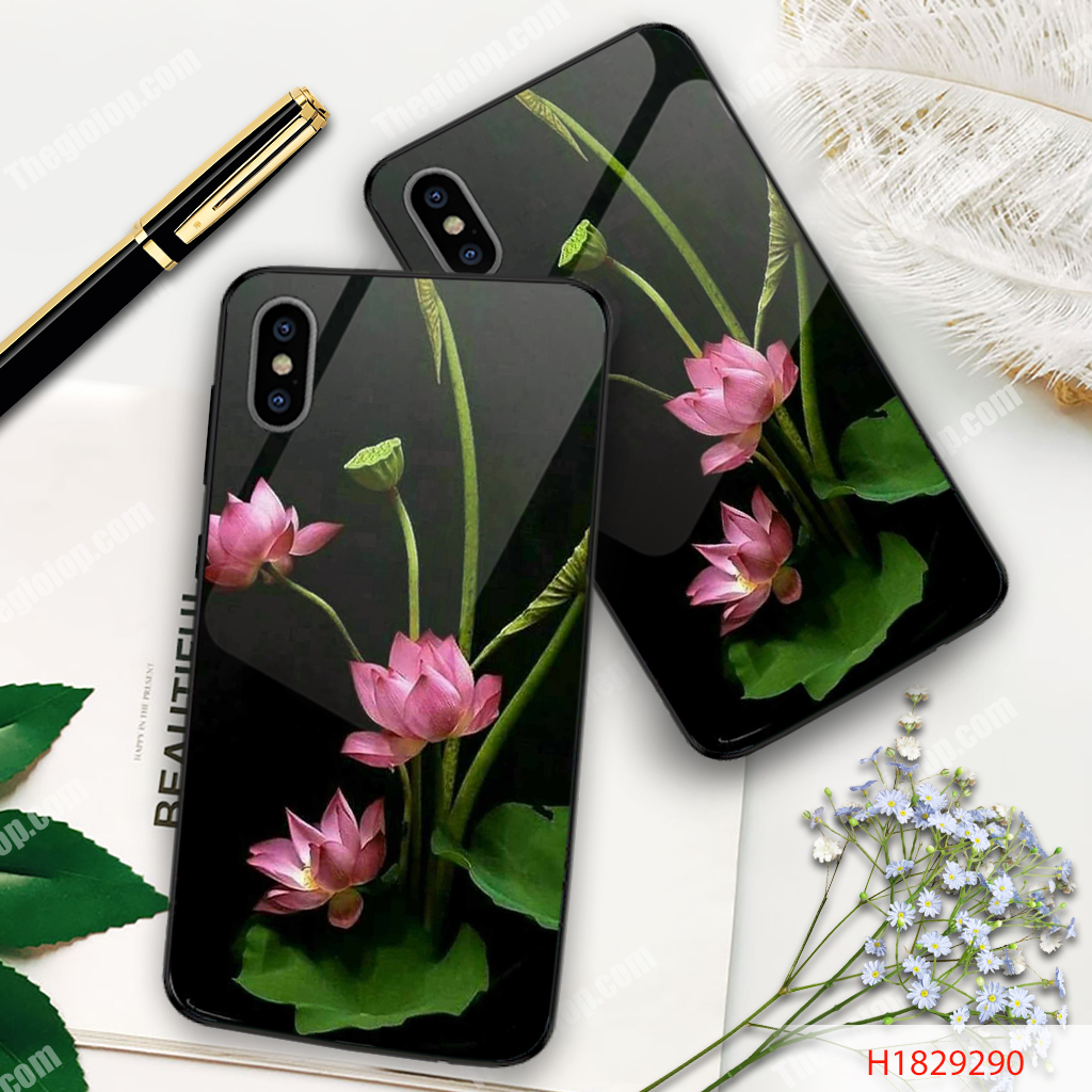 ỐP IPHONE, SAMSUNG TRÁNG GƯƠNG HÌNH HOA SEN